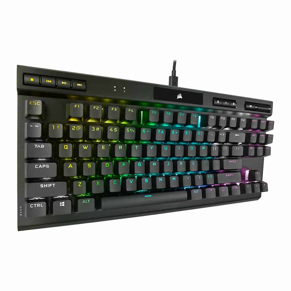 (image for) Corsair K70 RGB TKL CHAMPION SERIES Cherry MX Mechanical Refurbished Gaming Keyboard